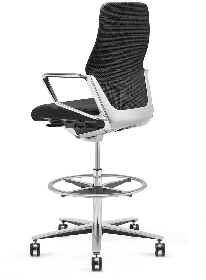 ZÜCO Рабочий стул поворотный из ткани с подставкой для ног Signo Sg 502 - Вид №1