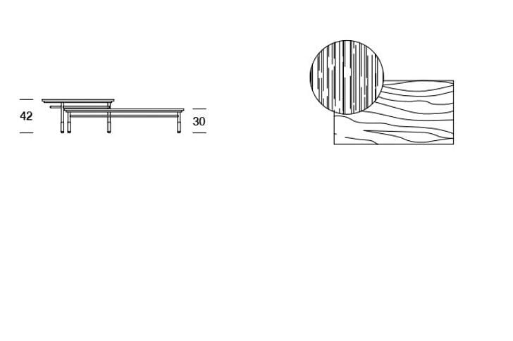 Прямоугольный мраморный журнальный столик Former In Italia TALIS ARCH-00102378 - Вид №5