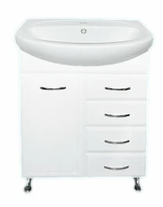 Тумба Стелла-65 с 4 ящ. Б/К вертик. с раков. Стелла-65 см