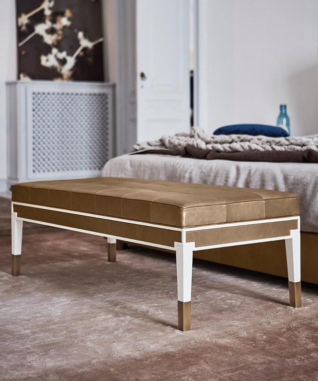 OAK Мягкая кожаная скамейка Milano collection Sc5044 - Вид №3