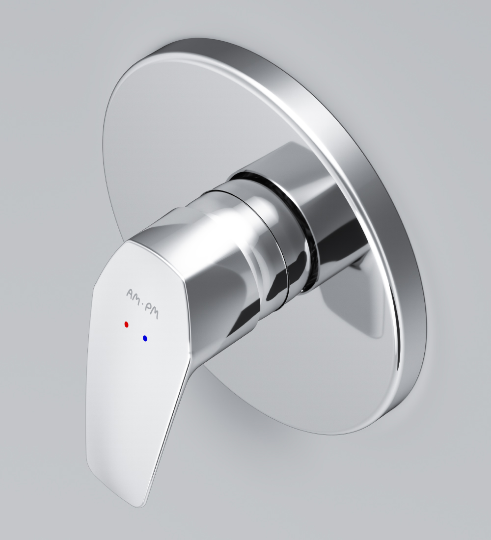 F9065000 cмеситель д/душа монтируемый в стену хром шт AM.PM Gem - Вид №1