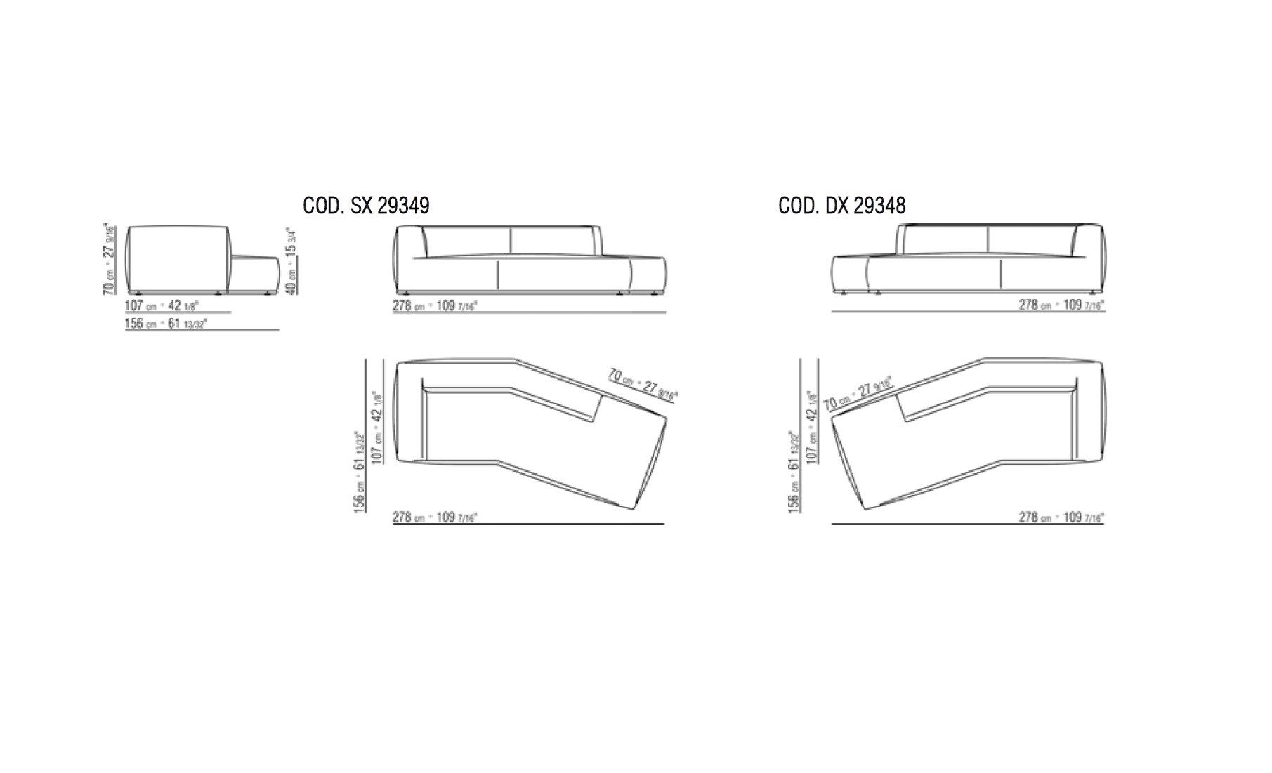 3-местный тканевый диван Flexform Perry ARCH-00130512 - Вид №4