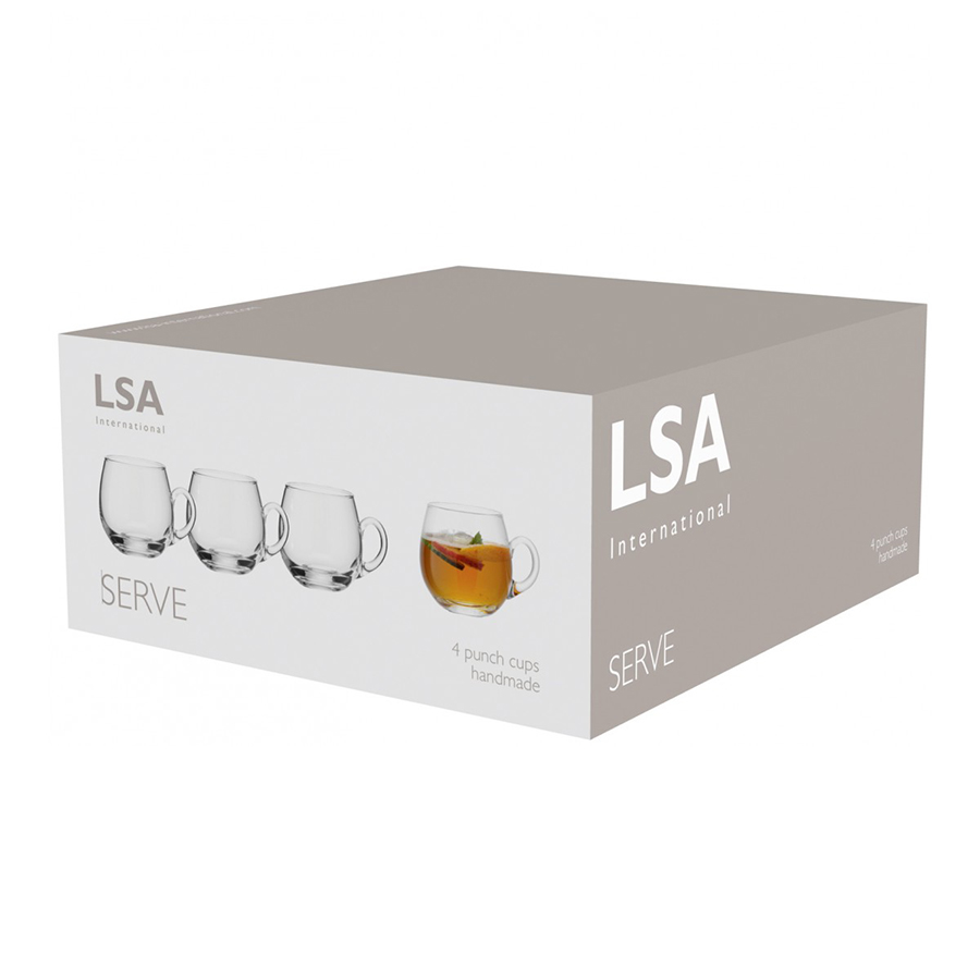 Набор из 4 чашек для пунша Serve 300 мл LSA International G10112301 - Вид №4