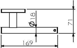 10943A Бумагодержатель подвесной цвет хром LANGBERGER ALSTER - Вид №2