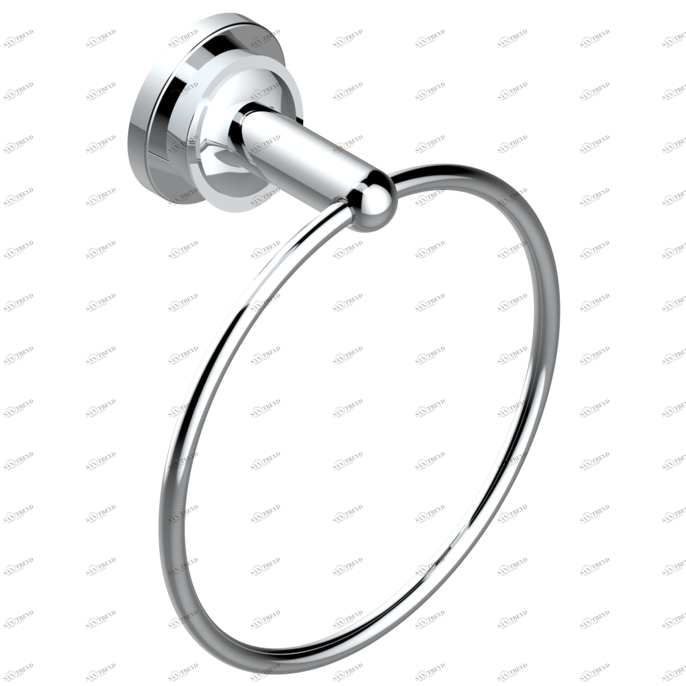 U3B-504P Полотенцедержатель-кольцо-Ø 170 мм одинарное Thg-paris Багатель с металлическими ручками-рукоятками Хром U3B-504P CAT.A