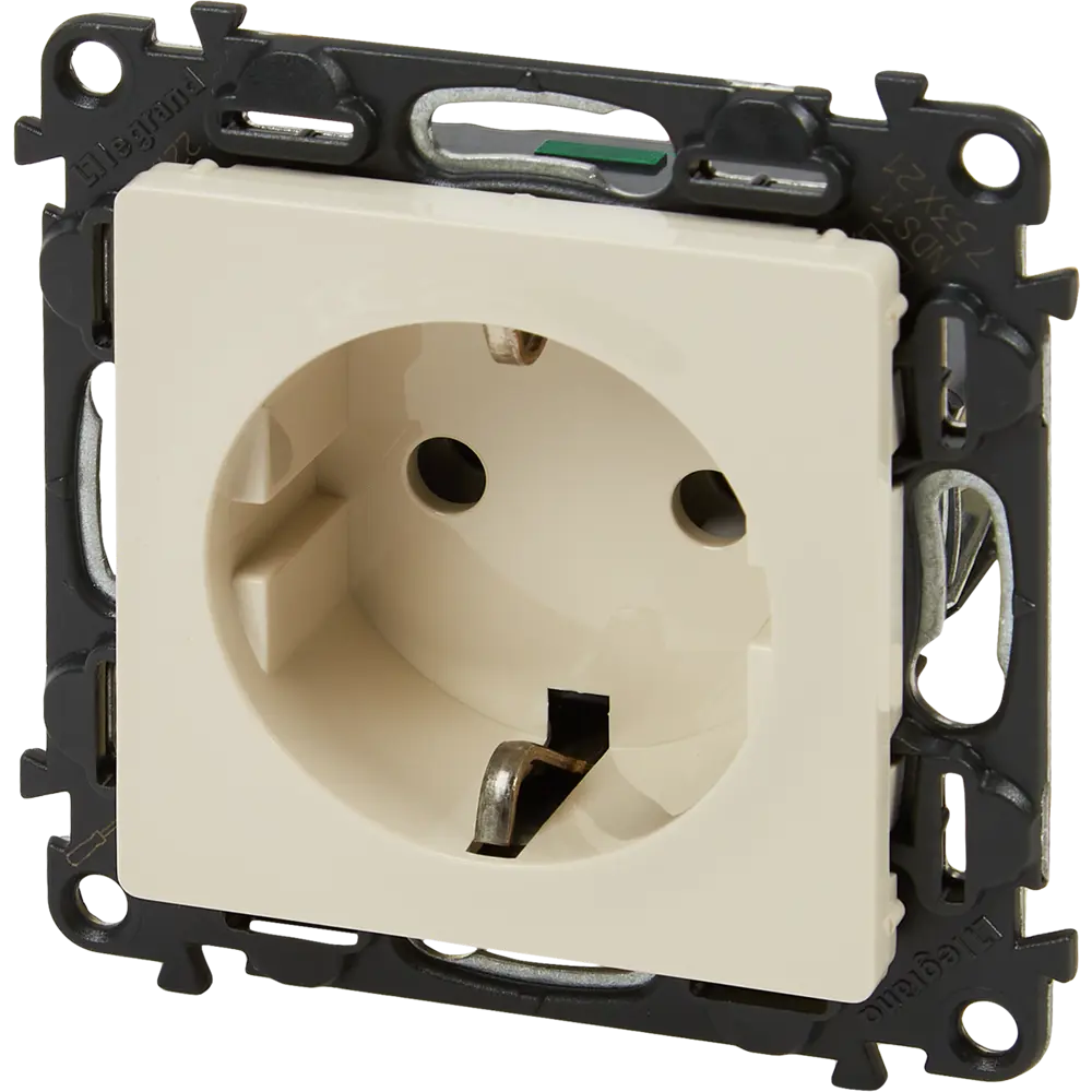 Розетка Legrand Valena life 2 контакта с заземлением цвет слоновая кость 82169344 STLM-2120396 - Вид №1