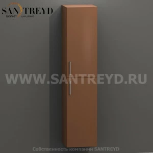 MDC169 Высокий шкаф с двумя створками 160 см коричневый Globo 4ALL Италия