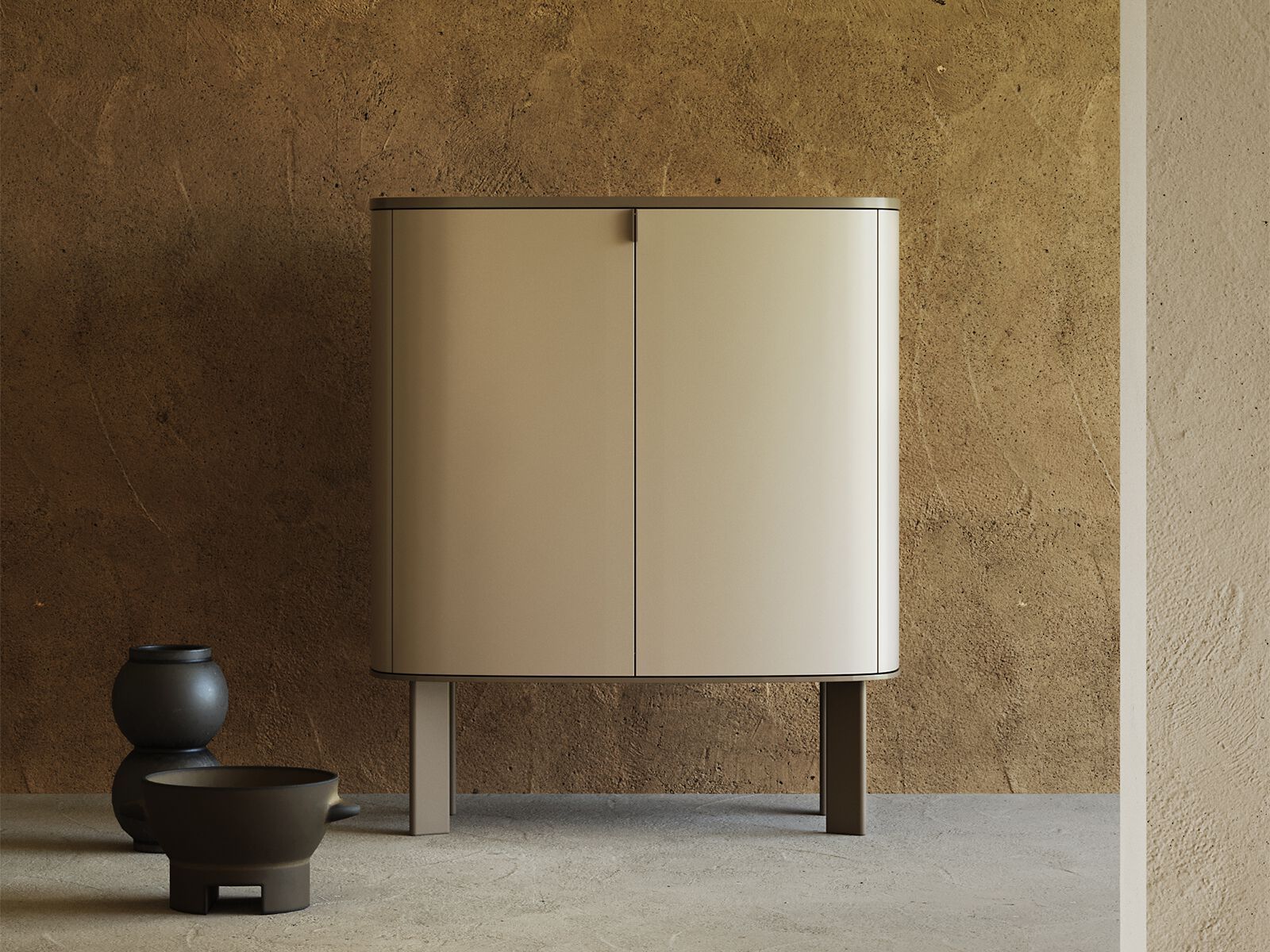 Деревянный шкаф с распашными дверцами ANA ROQUE INTERIORS ARCH-00024503 - Вид №1