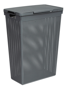 84498347 Корзина для белья цвет серый Лофт STLM-0050642 ВИОЛЕТ