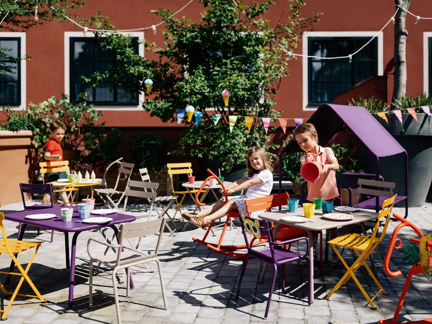 Штабелируемый алюминиевый стул Fermob Luxembourg Kid ARCH-00099275 - Вид №8