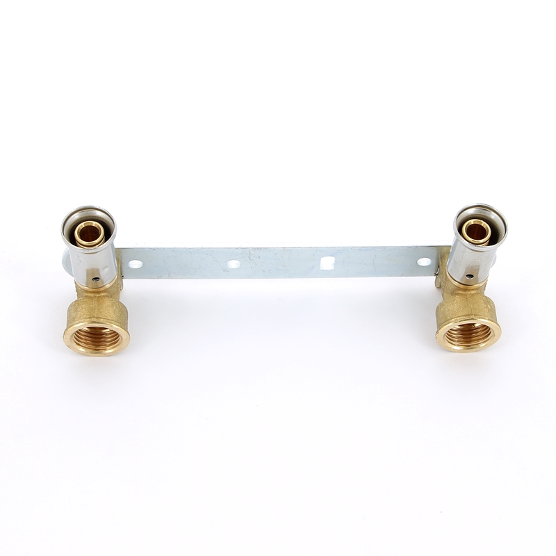 Водорозетка пресс-В двойная на планке HENCO 16x1/2"x16 28P16041604