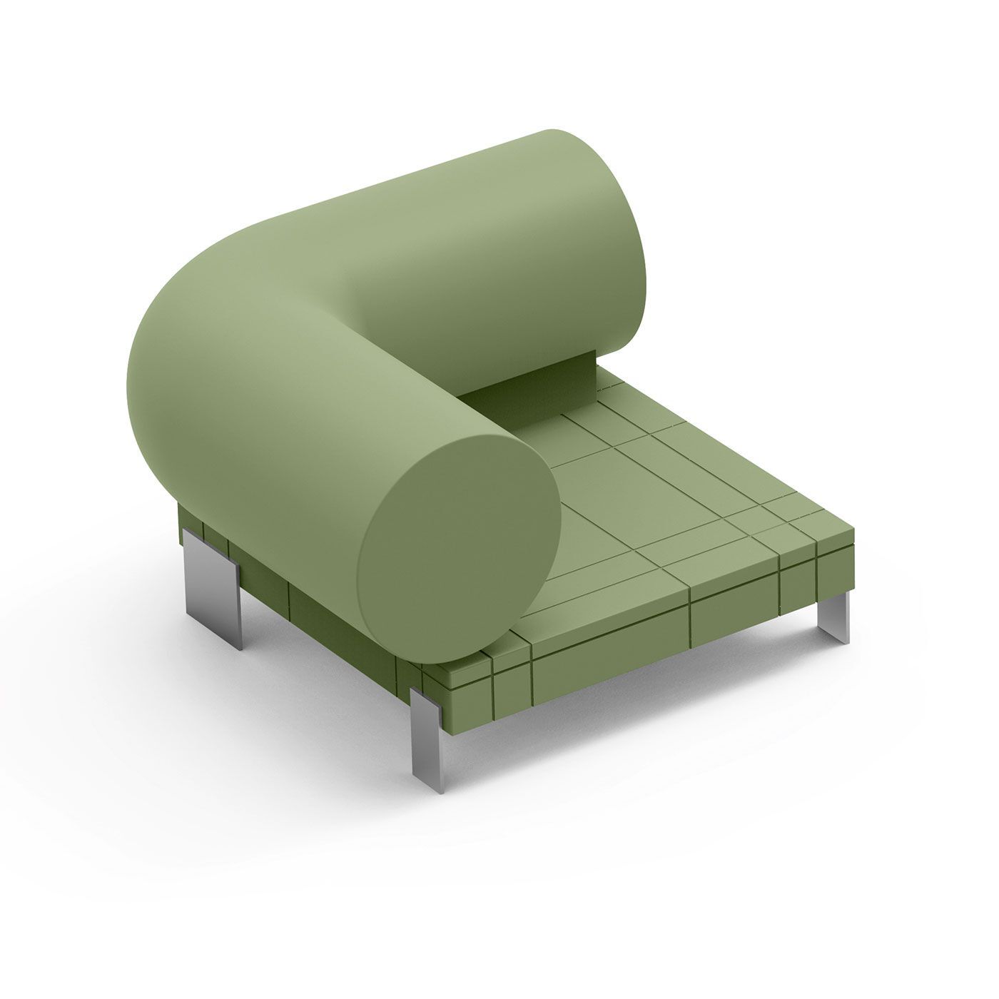 Полиэтиленовый садовый диван Lyxo Design RHOR ARCH-00023646 - Вид №6