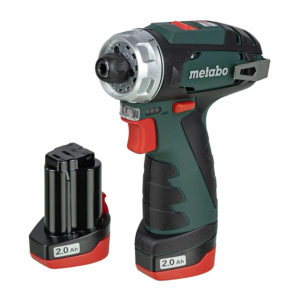 Дрель-шуруповерт аккумуляторная Metabo PowerMaxx BS 600984000, 12 В Li-Ion 2x2 Ач 92014948 STLM-2206147  - Вид №1