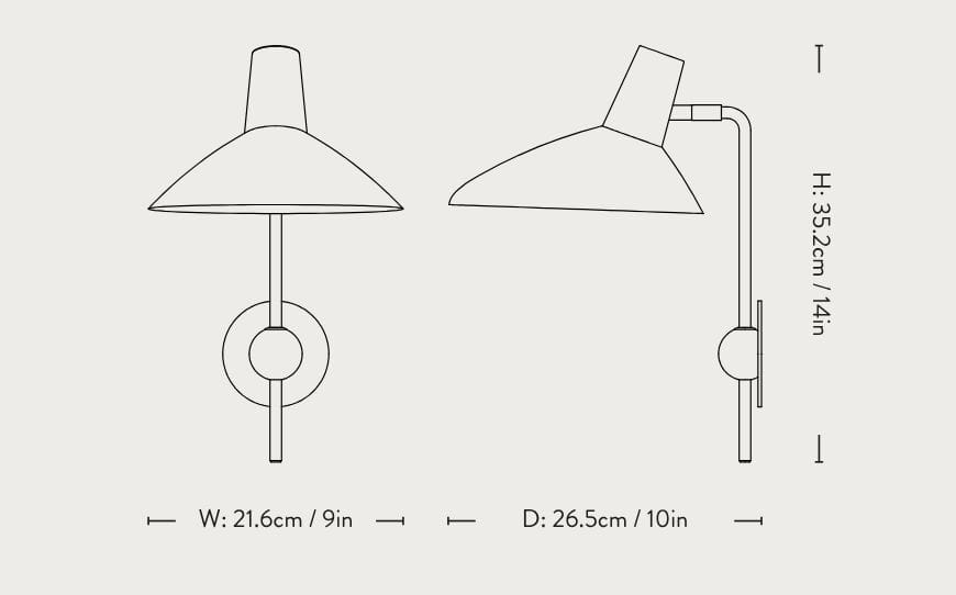Металлический настенный светильник &Tradition штатив ARCH-00104581 - Вид №5