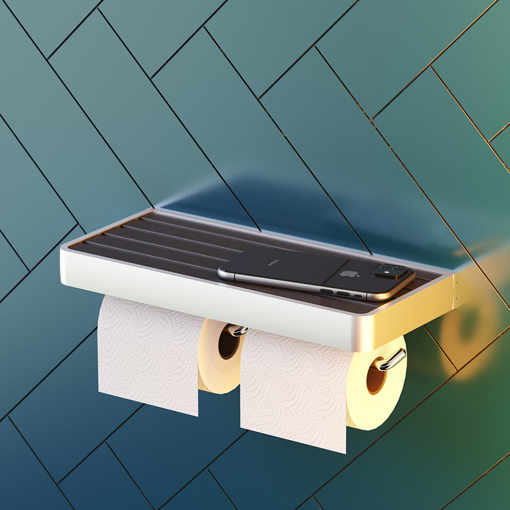 DA77341900 Двойной держатель для туалетной бумаги Damixa Jupiter - Вид №2