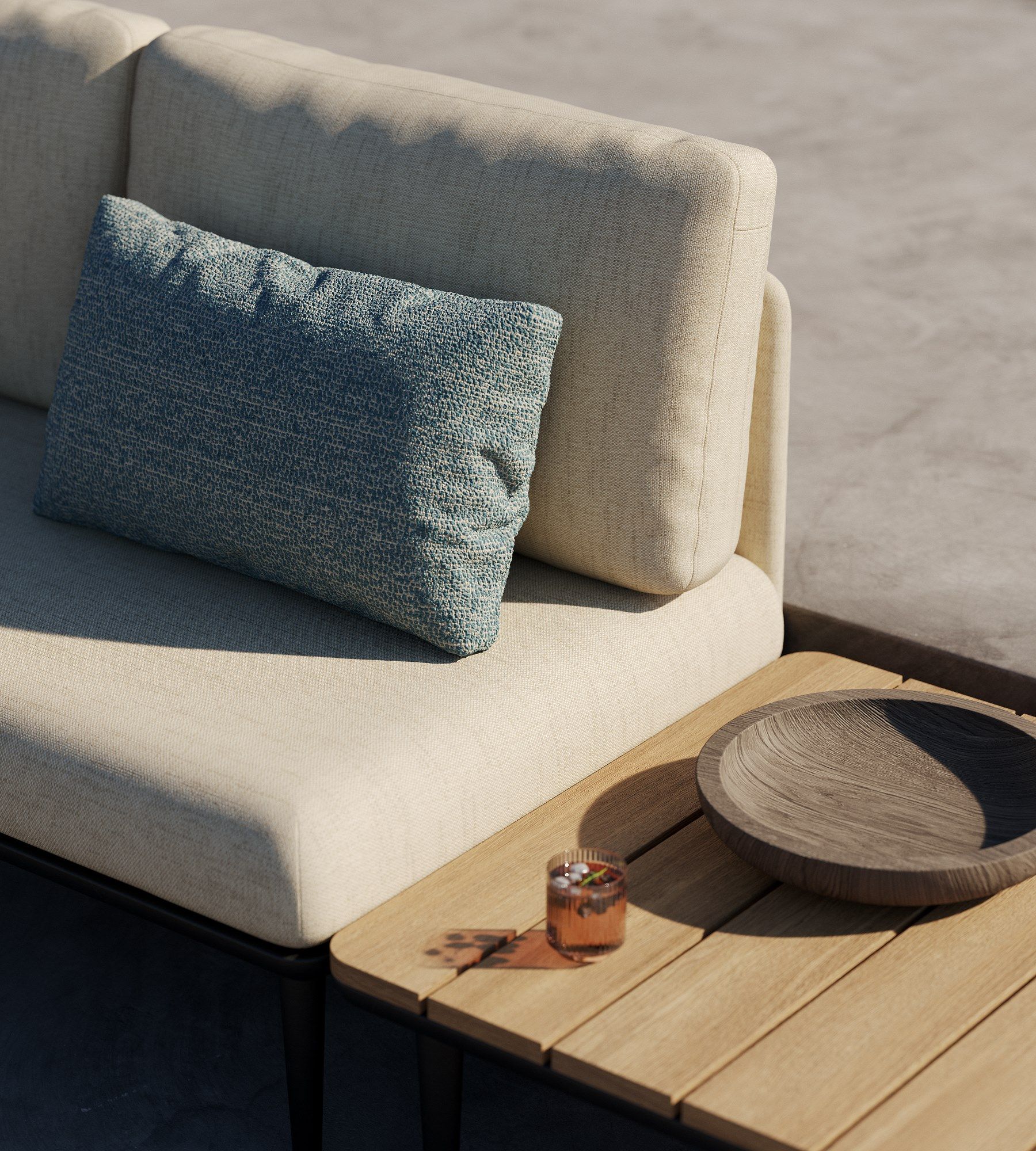 2-местный тканевый садовый диван Royal Botania Styletto Lounge ARCH-00001077