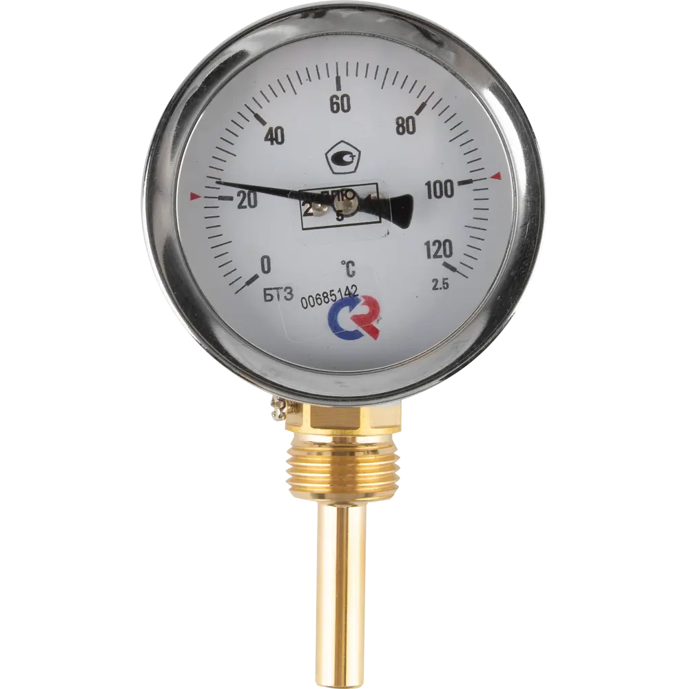 Термометр радиальный Росма БТ-32.211 120С Дк63 1/2" шток 46 мм 00000002443 Santreyd STLM-2087960