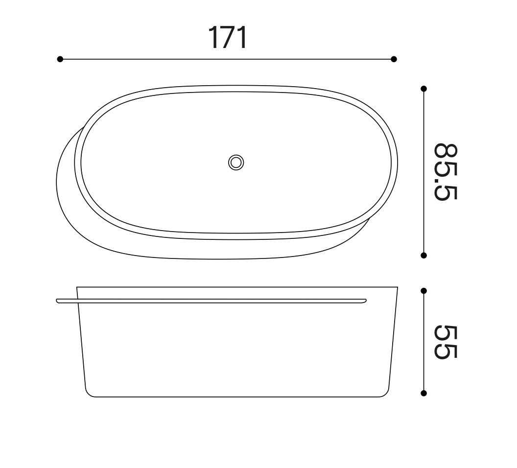 Овальная ванна в Livingtec® Ex.T плато ARCH-00053113 - Вид №9