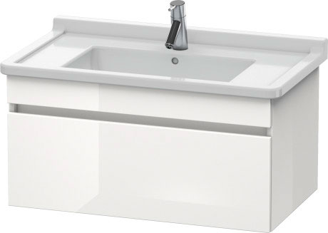 DS638800707 Тумбочка подвесная DuraStyle #DS6388 800 x 470 мм Бетонно-серый матовый декор Duravit - Вид №2