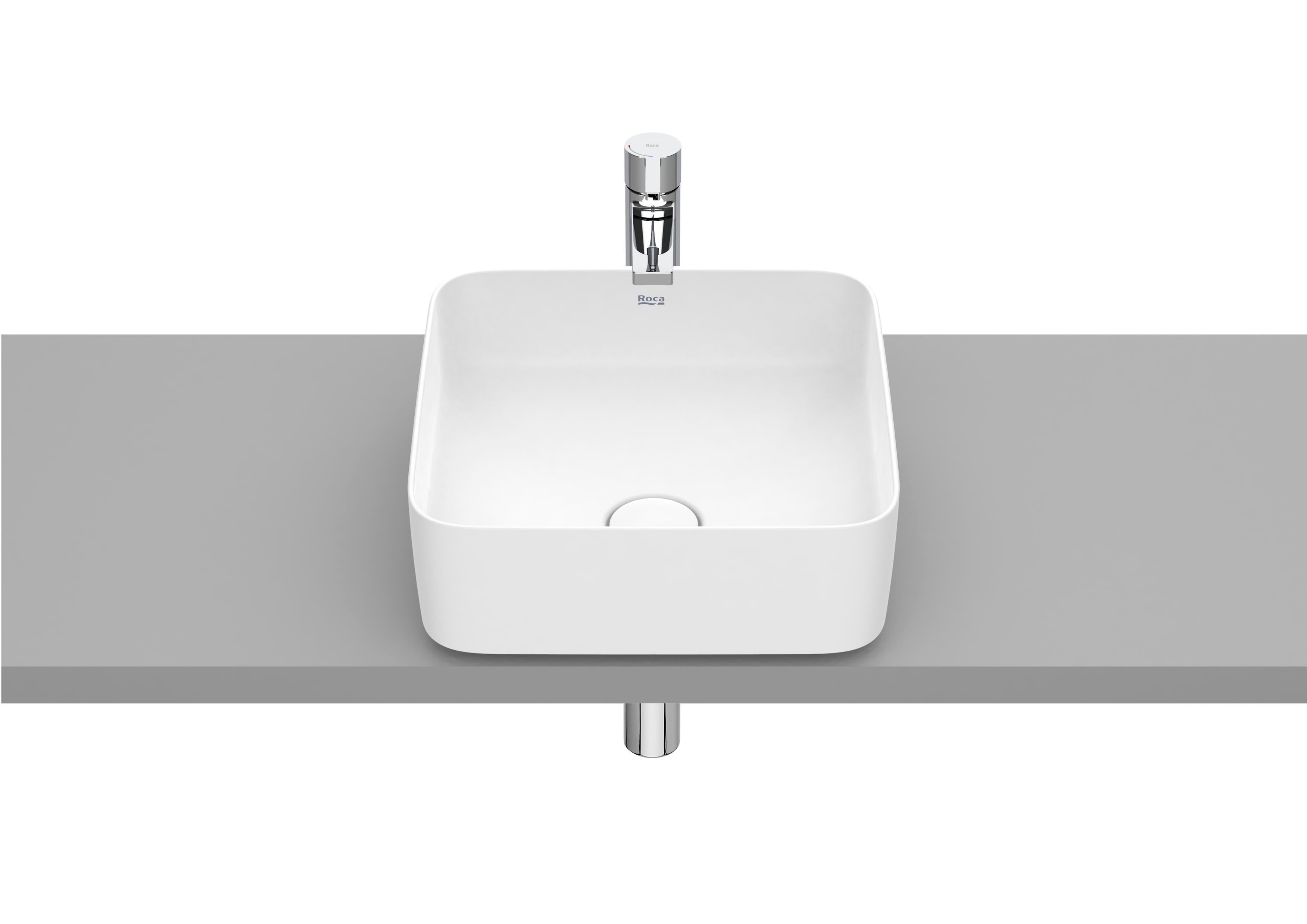 Керамическая столешница квадратная раковина Roca Inspira ARCH-00030660 - Вид №3