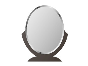 Овальное зеркало в рамке