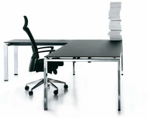 Manerba Угловой стол из матового стекла Click