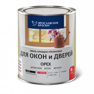 18450923 Эмаль для окон и дверей цвет орех 0.9 кг