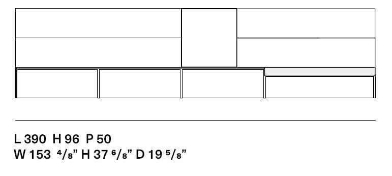 Деревянная стена с настенным креплением Kristalia Avenue ARCH-00031126 - Вид №5