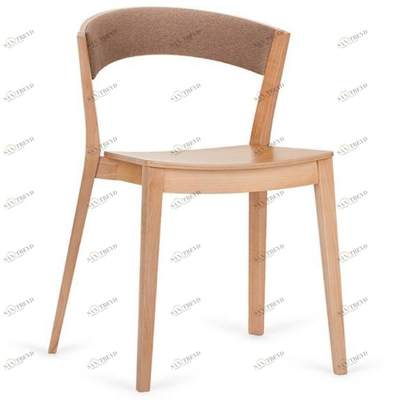 Paged Штабелируемый деревянный стул с открытой спинкой sun-id-1465798