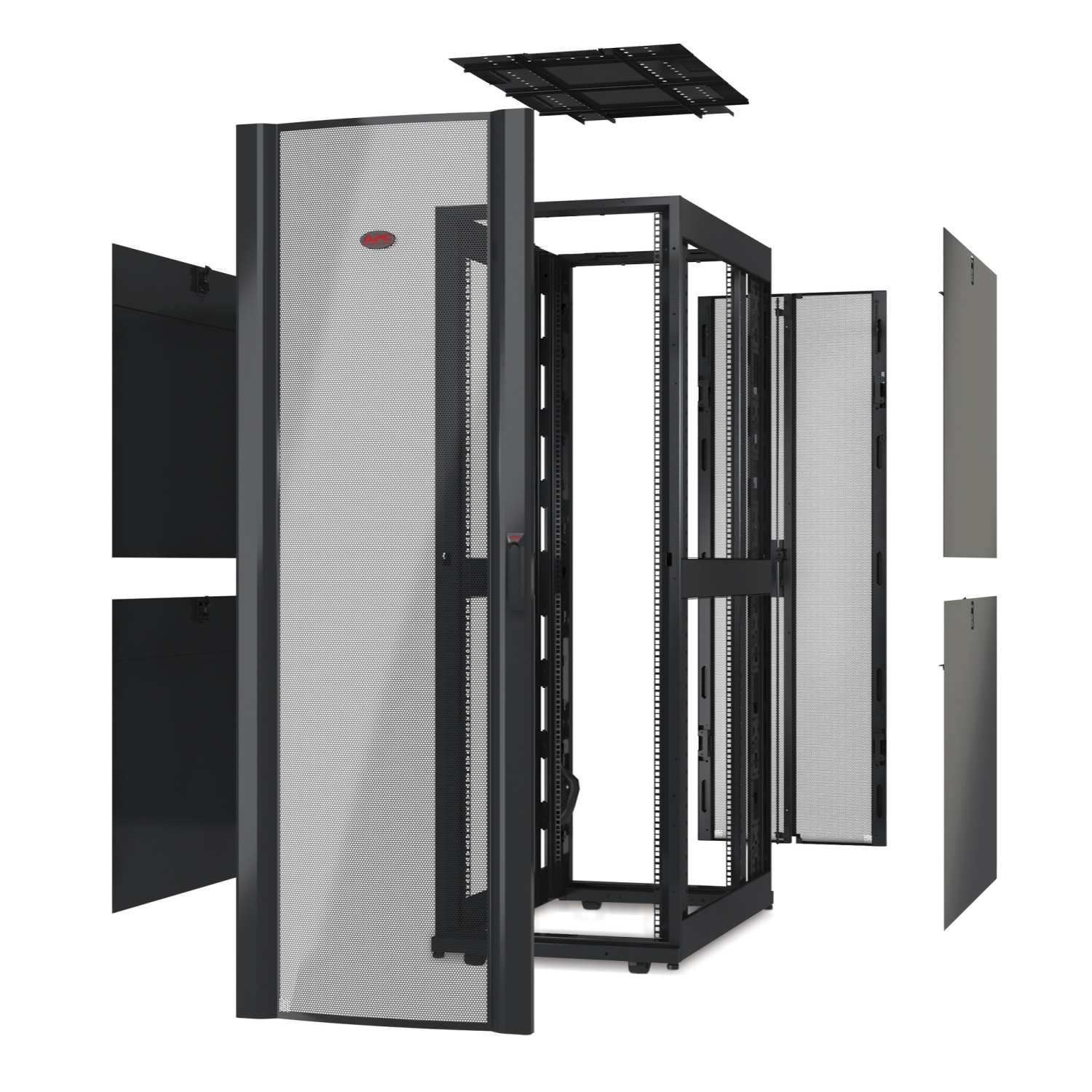 AR3150X617 Шкаф NetShelter SX 42U 750х1070мм, без боковых панелей и дверей, черный Schneider Electric 