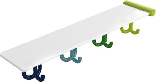800.03.414 Удлинительная полка с крючками, 4 места HEWI Kids - Вид №1