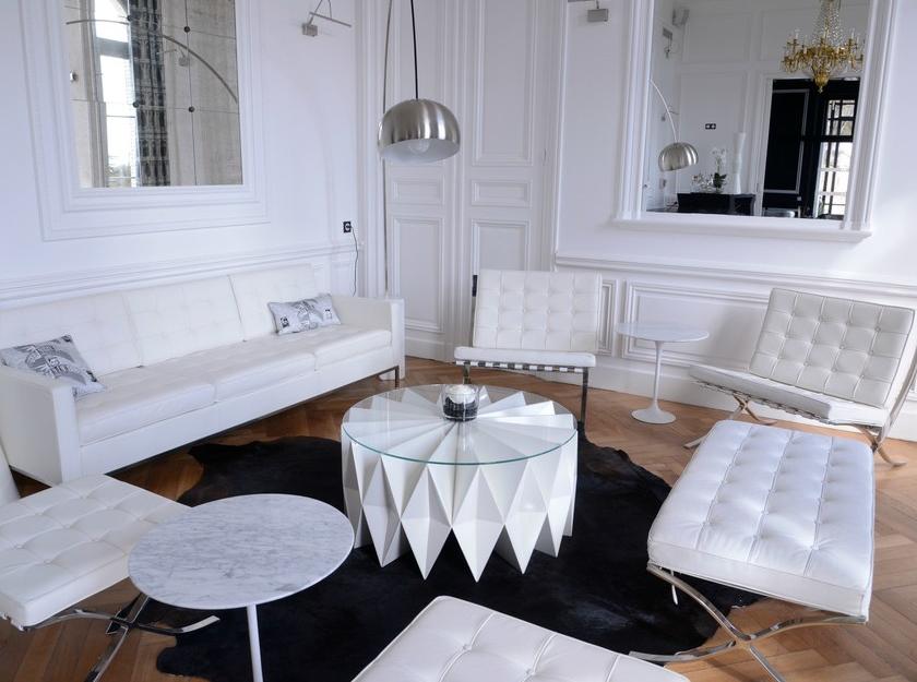 altreforme Низкий круглый журнальный столик из алюминия и стекла Arlecchino sun-id-1467761 - Вид №6