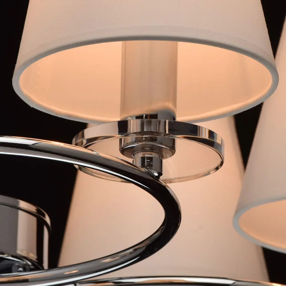 Люстра потолочная «Онтарио», 8 ламп, 16 м², цвет белый MW-Light STLM-2007585 - Вид №5