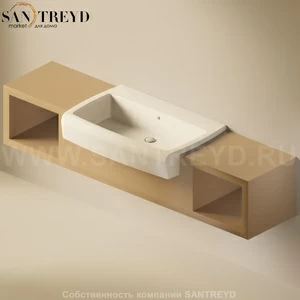 Flaminia UNA Консоль для раковины от 200 до 240 см с местом хранения коричневая UNA90V2.7503