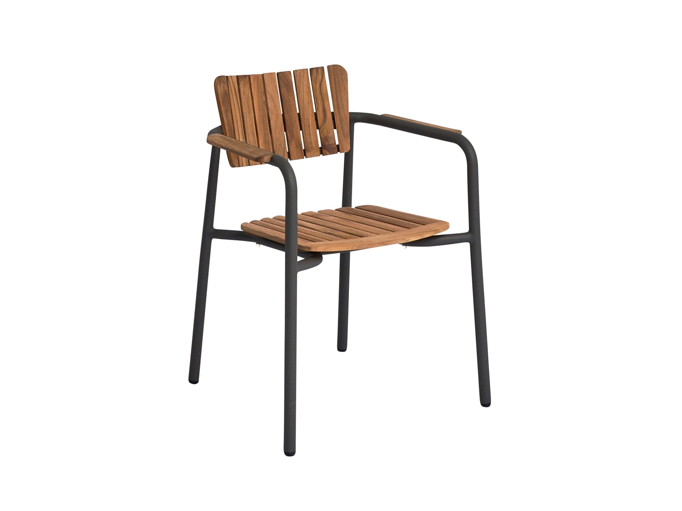 Алюминиевый и ТИК штабелируемый садовый стул с подлокотниками Mindo Mindo 119 ARCH-00017726 - Вид №13