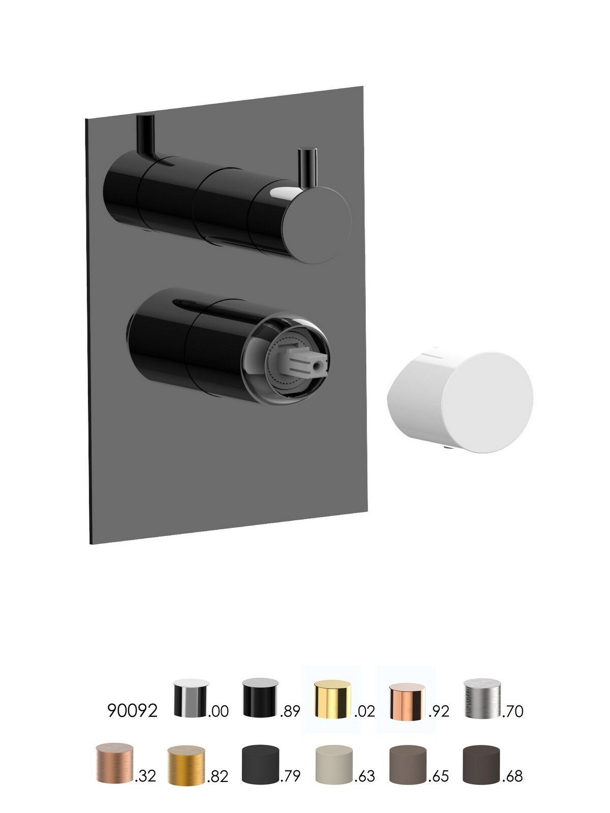 Встраиваемый однорычажный смеситель для душа с переключателем Rubinetterie Frattini Narciso S ARCH-00138952 - Вид №16