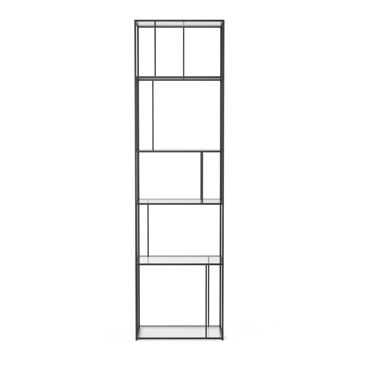 Книжный шкаф из закаленного стекла и металла AMPM PARALLEL ARCH-00002462