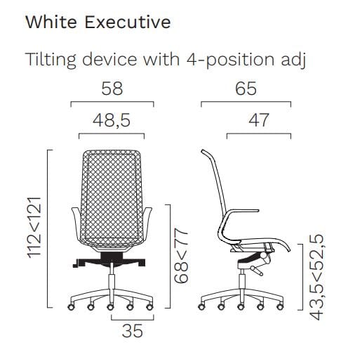 Ткань поворотный операционный офисный стул с колесами FREZZA Jodie ARCH-00146560 - Вид №7