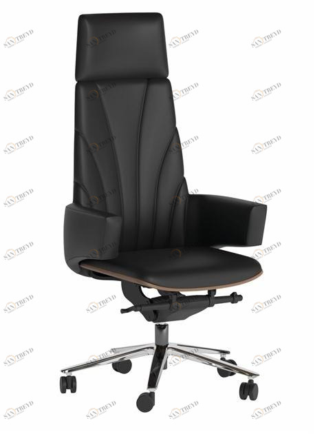 Ersa Поворотное кожаное кресло руководителя с подлокотниками с высокой спинкой sun-id-1471582