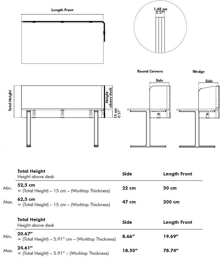 Звукопоглощающая перегородка стола из переработанного домашнего животного Buzzitripl Santreyd sun-id-1475981 - Вид №14