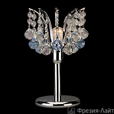 Orion LA 4-913/1 chrom/blau KRISTALL-KLASSISCH лампа настольная 1365