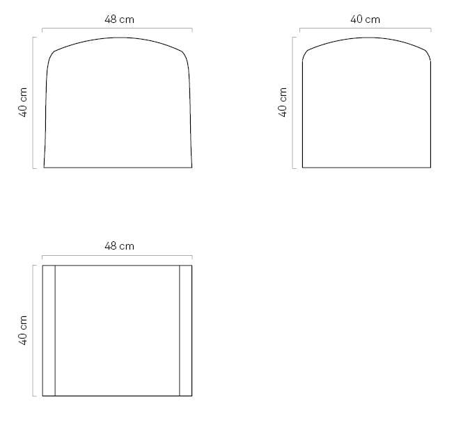 Пуф из искусственной кожи Trona облако ARCH-00071730