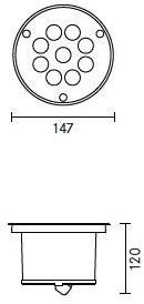 Cariboni group Напольный светодиодный лестничный светильник Cristal led sun-id-1415779 - Вид №4