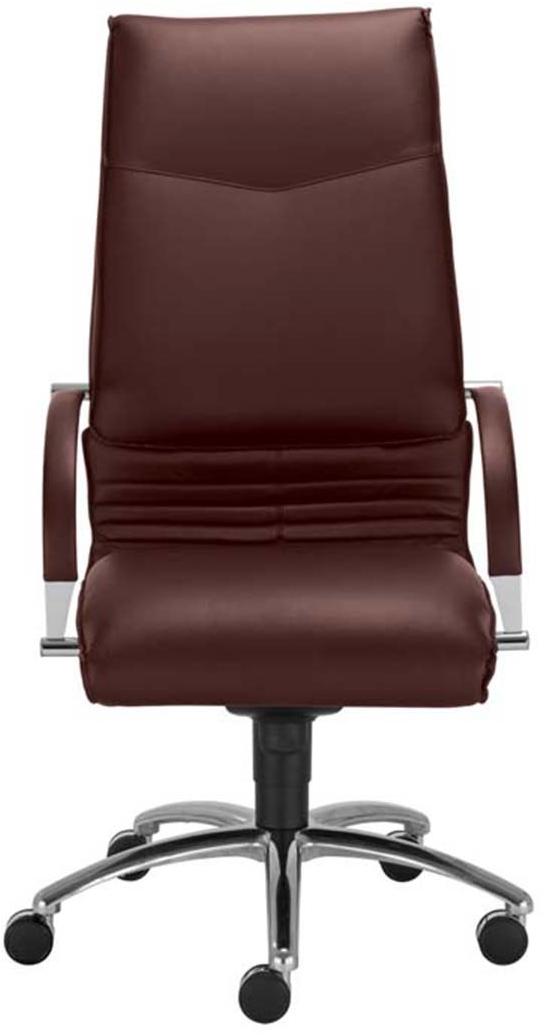 MASCAGNI Кожаное кресло для руководителя с 5 спицами и высокой спинкой Artù sun-id-1363514 - Вид №3