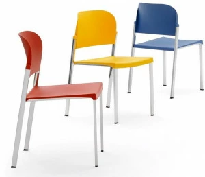 Diemmebi Стул из переработанного полипропилена и металла Makeup