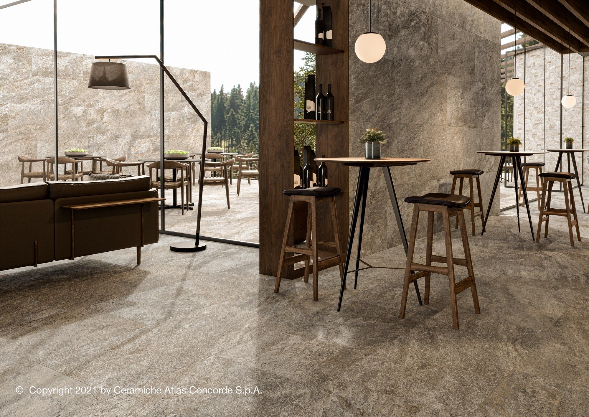 Пол / облицовка керамогранита с эффектом камня Atlas Concorde Norde ARCH-00026085 - Вид №24