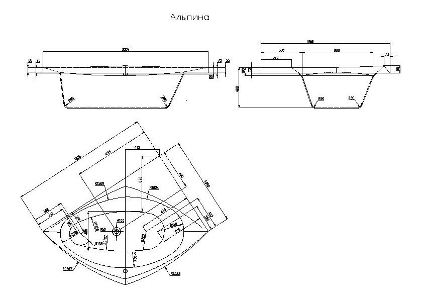 ФР-00002351 Ванна Акватика Альпина Santreyd - Вид №2