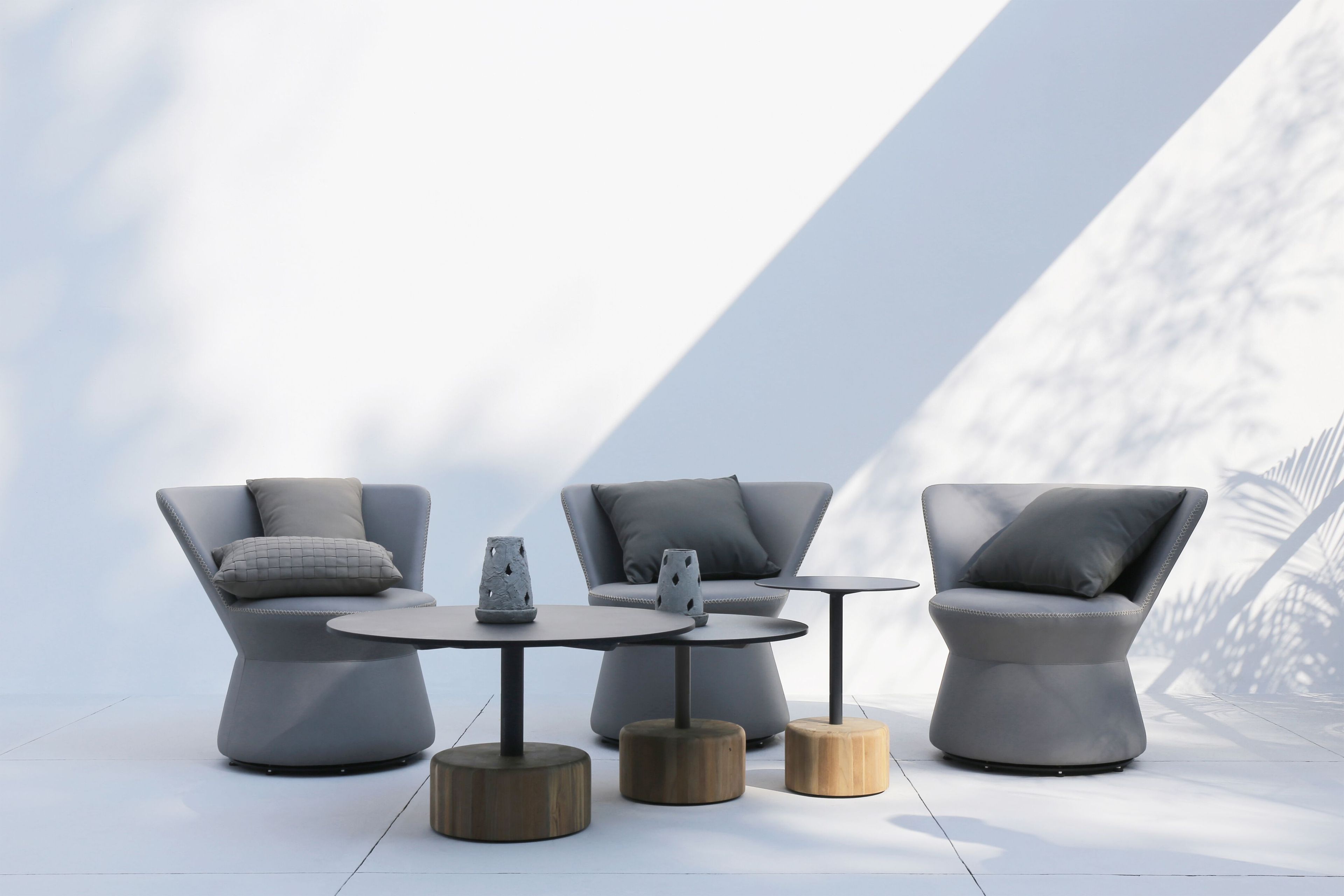 Круглый стол с алюминиевым верхом и каменным основанием MAMAGREEN Glyph ARCH-00104560 - Вид №9