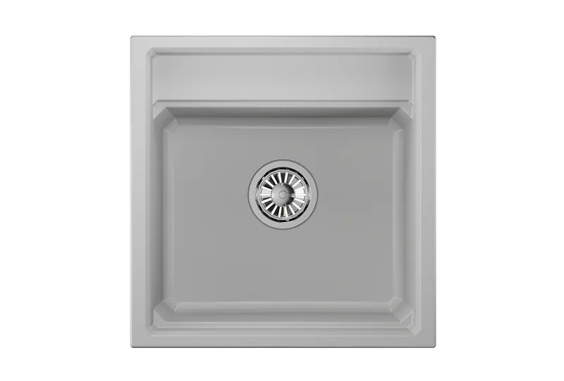 KS-5002, АРКТИК (БЕЛЫЙ) кухонная мойка, кварц GRANULA Kitchen Space 5002-ST303 - Вид №2