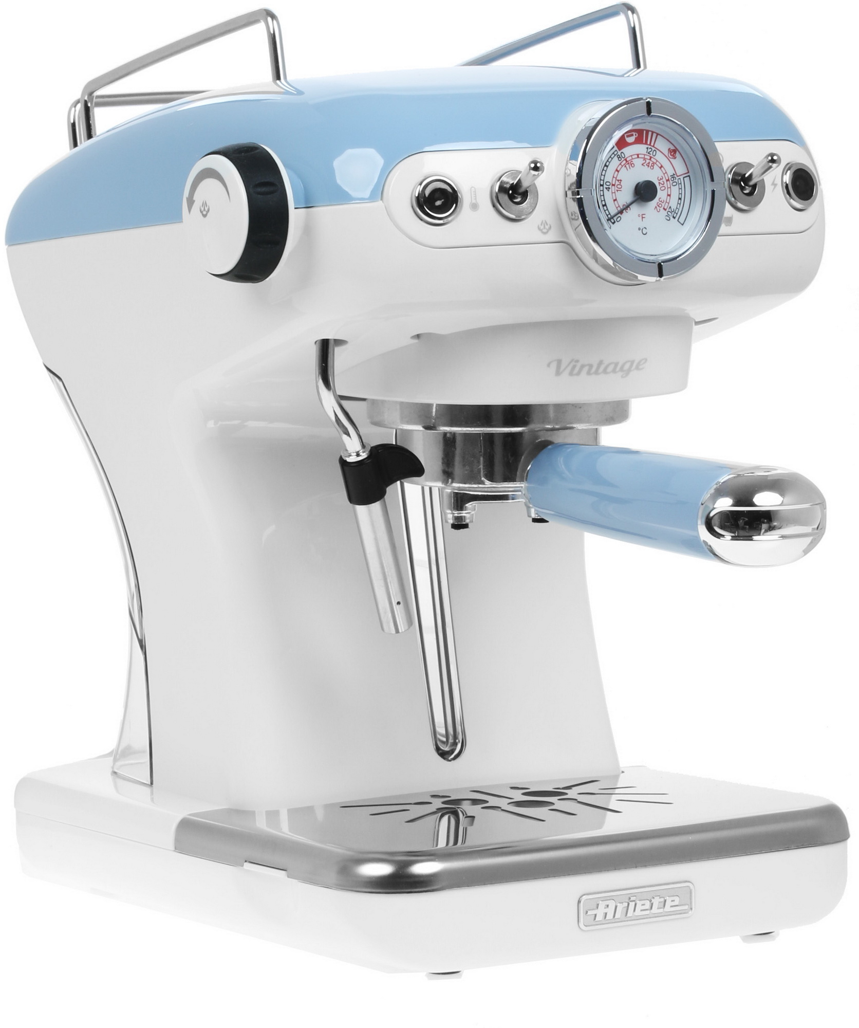 1078092 Кофеварка рожковая Ariete 1389 Vintage голубой STDN-0038759